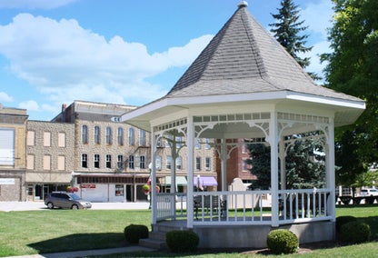 Gazebo in central park in Columbia City, IN